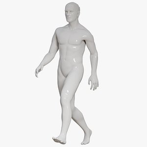 Male mannequin pose 2 PBR 3D model