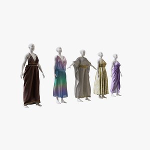 3D Elvs Goddess Dress Pack 1