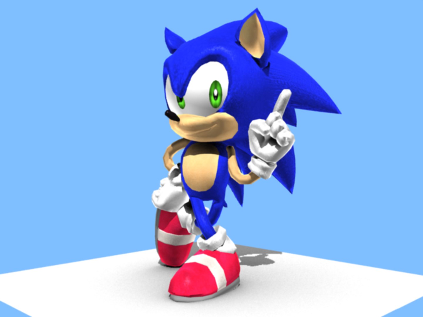 Classic Sonic 3D Adventure - Physics Game by juniortennis7