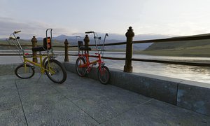 Raleigh chopper on stand