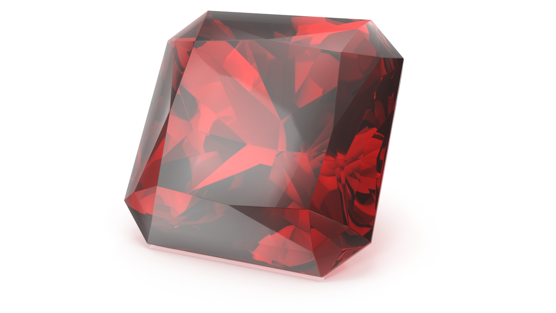 Radiant Cut Ruby 3D Model TurboSquid 1870019