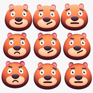 Cartoon Head Bear Pack