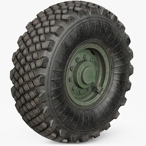 3D wheel military model