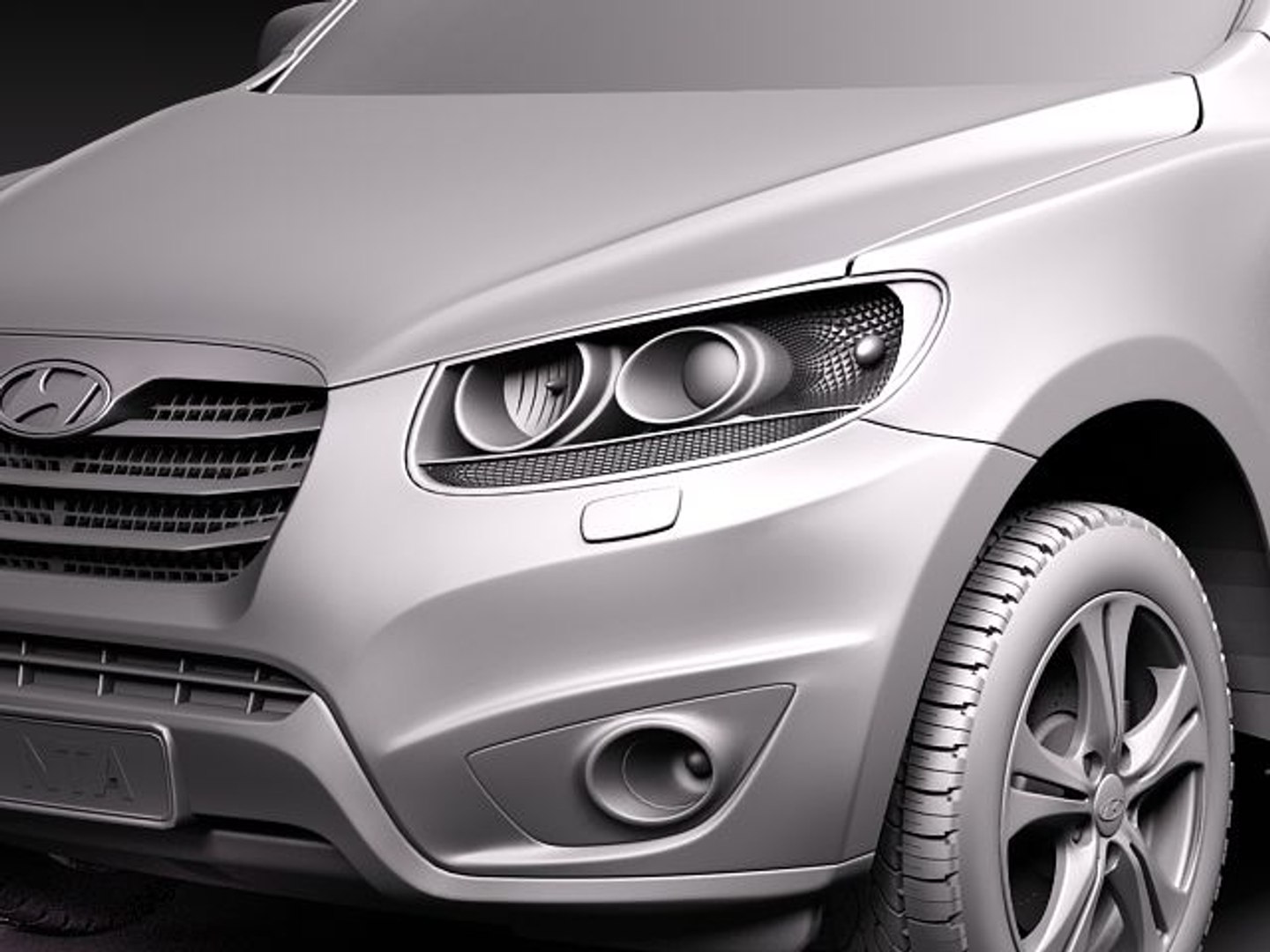 3d Hyundai Santa Fe Santafe Model