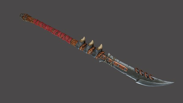 Stylized Fantasy Polearm game ready 3D model - TurboSquid 1826745