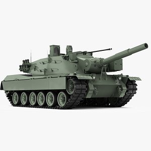 3D MBT-70  KPZ-70 animated 3d model