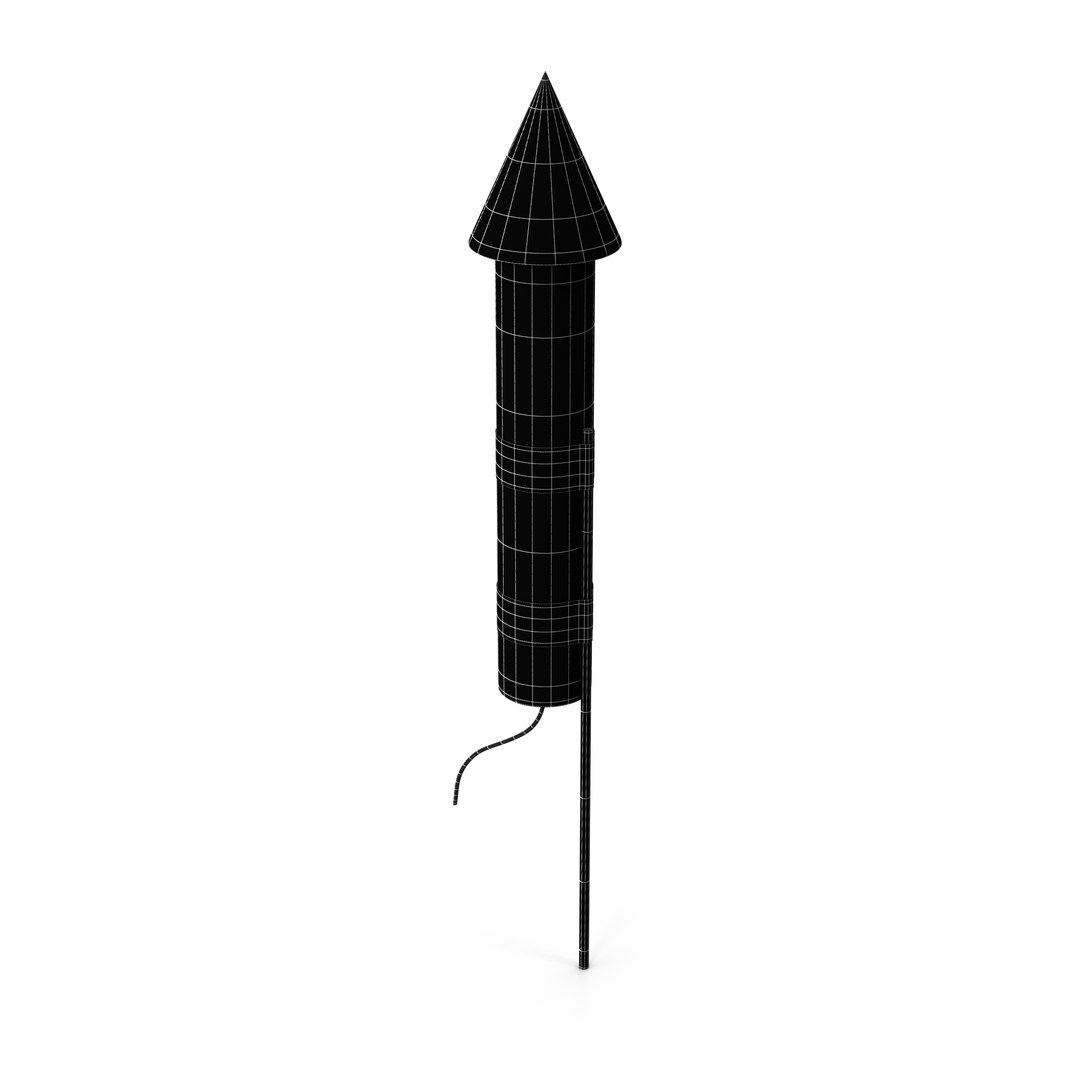 3D Firework Rocket model TurboSquid 1954824
