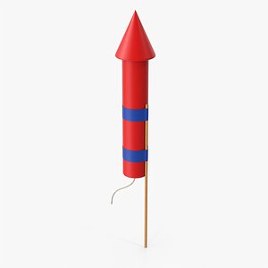 3D Firework Rocket model