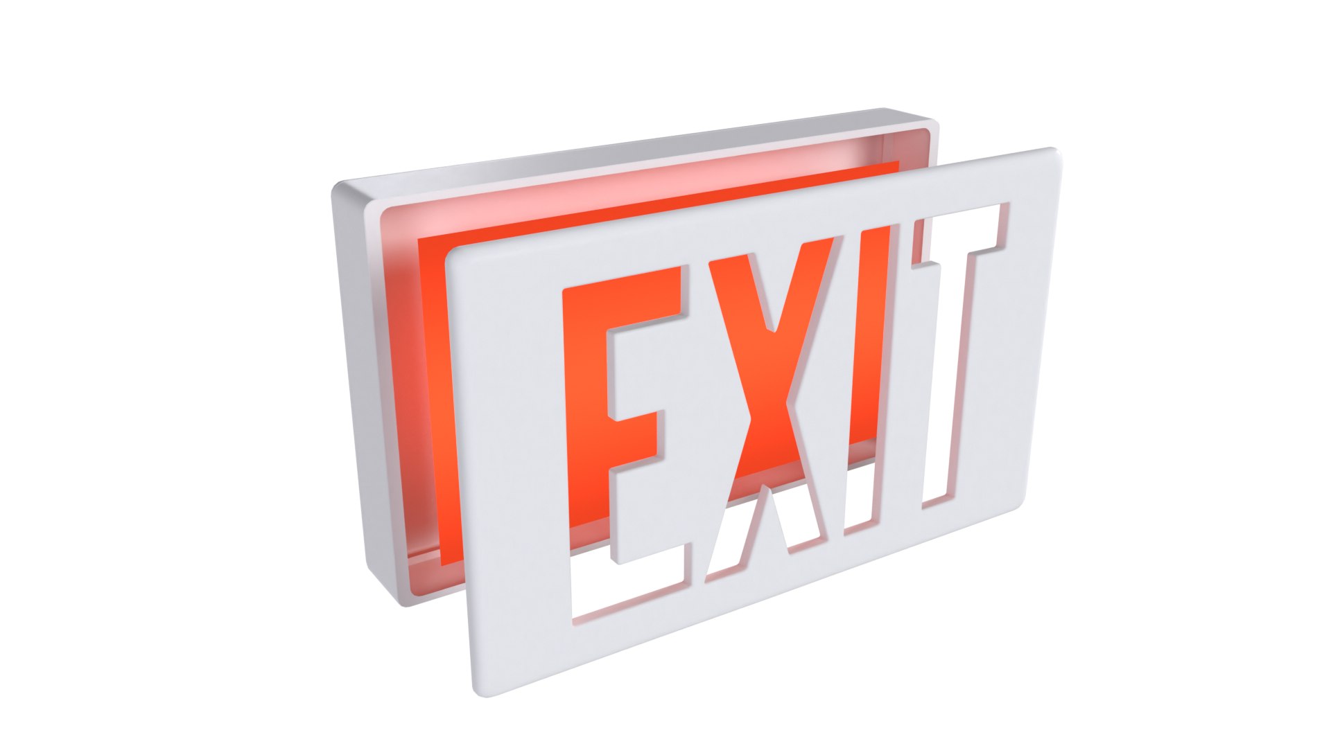 3D Exit Sign - TurboSquid 2262821