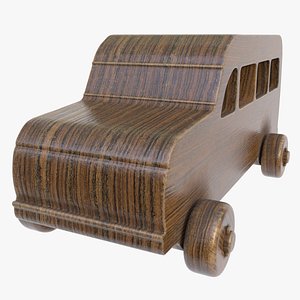3D Wooden kids car 37 model