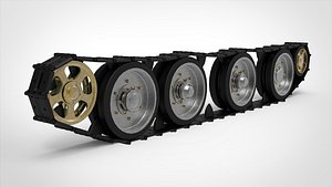 3D model Tank tracks