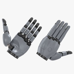 Robotic Hand Gray Rigget model