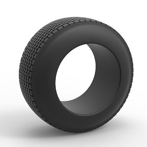 3D Diecast Dune buggy rear tire 28 Scale 1 to 25