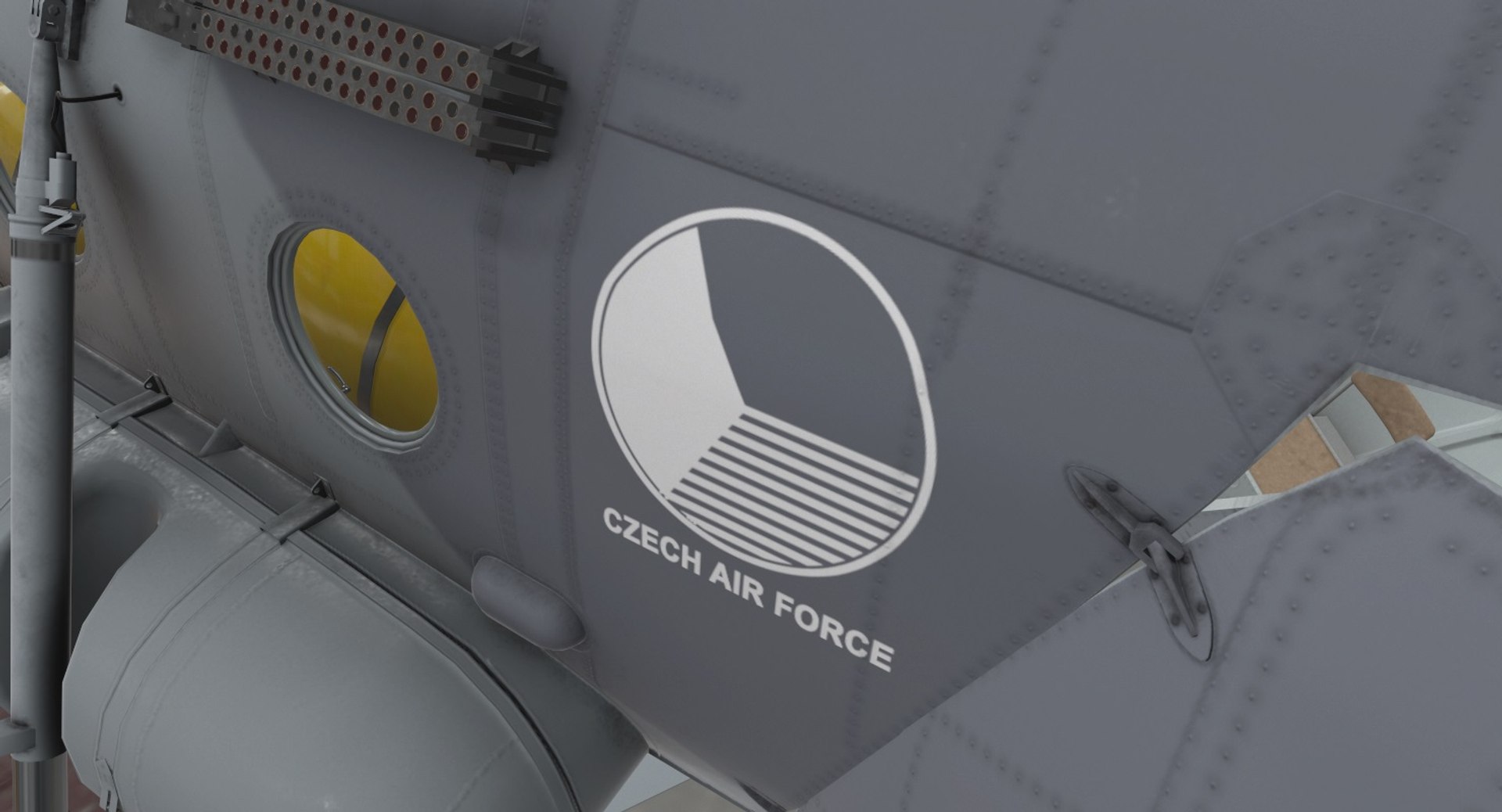3D mi-17 czech air force https://p.turbosquid.com/ts-thumb/sJ/OpyqCs/ovqmLGk9/preview_00020/jpg/1570831940/1920x1080/fit_q87/bb142426a0a59d6d7f000d3d10f4f61872c47a42/preview_00020.jpg