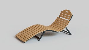 Modern Outdoor Chaise Longue
