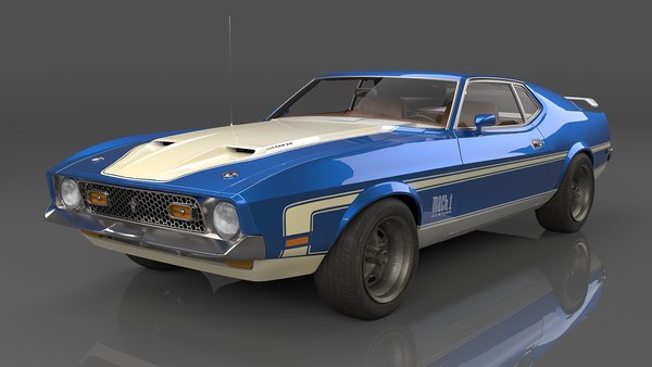 3D 1971 Ford Mustang Mach 1