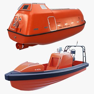 Lifeboats Bundle 3D model