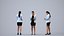 Basics0780 - 一套包含5个身着商务正装、在办公室场景中工作的男女成年人模型