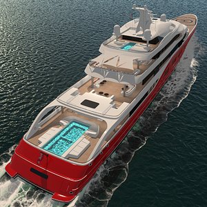 3D model Abigail Yacht Dynamic Simulation