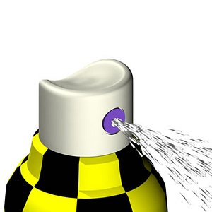 spray bottle 3d dxf