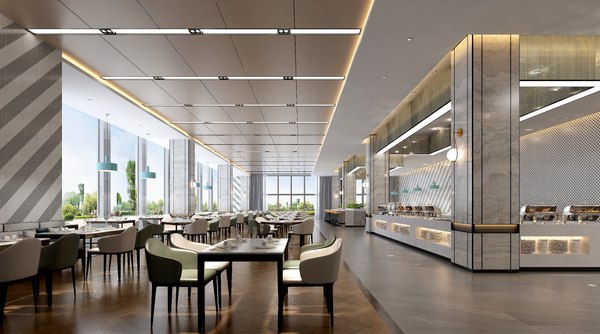 modelo 3d restaurant interior - TurboSquid 2032559
