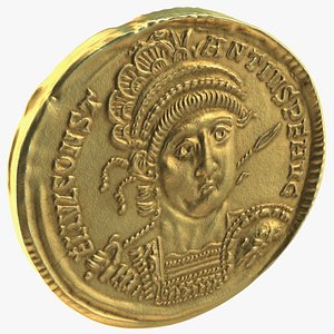 Solidus Roman Imperial Gold Coin model