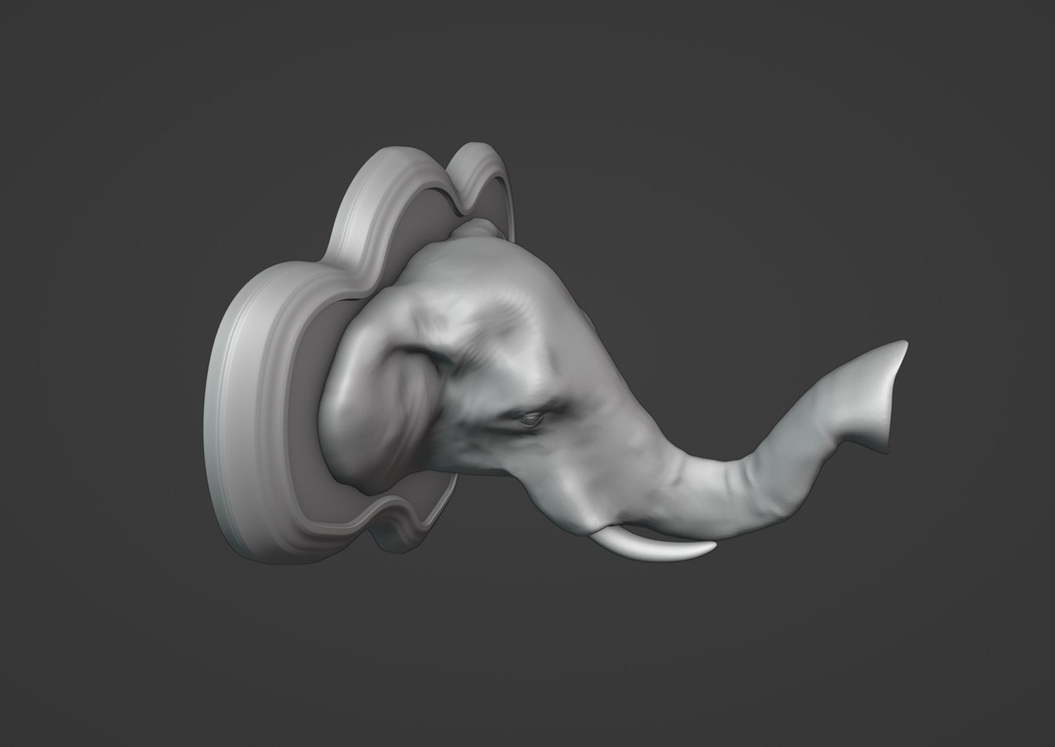 Elephant Head Wall Plaque 3D model https://p.turbosquid.com/ts-thumb/sJ/kIYd9i/9R/9/jpg/1714785631/1920x1080/fit_q87/0206a66cd79c96ce07b7e3d5d96327879fd7ea2c/9.jpg