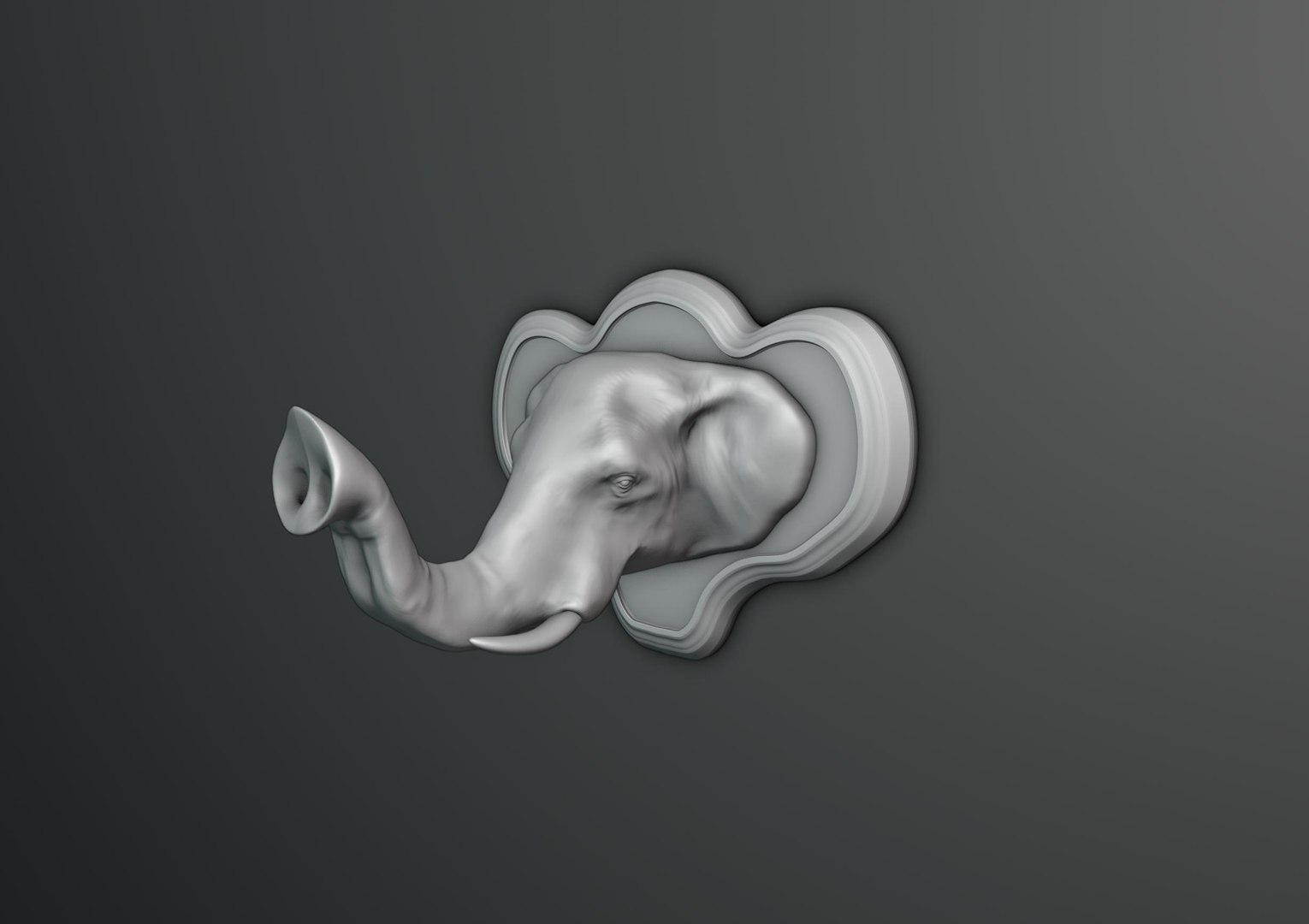 Elephant Head Wall Plaque 3D model https://p.turbosquid.com/ts-thumb/sJ/kIYd9i/IU/5/jpg/1714785629/1920x1080/fit_q87/9bff4ce28d9511c57a5b0660bef17990c9d947fb/5.jpg