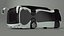 3D Futuristic Electric Bus Concept White