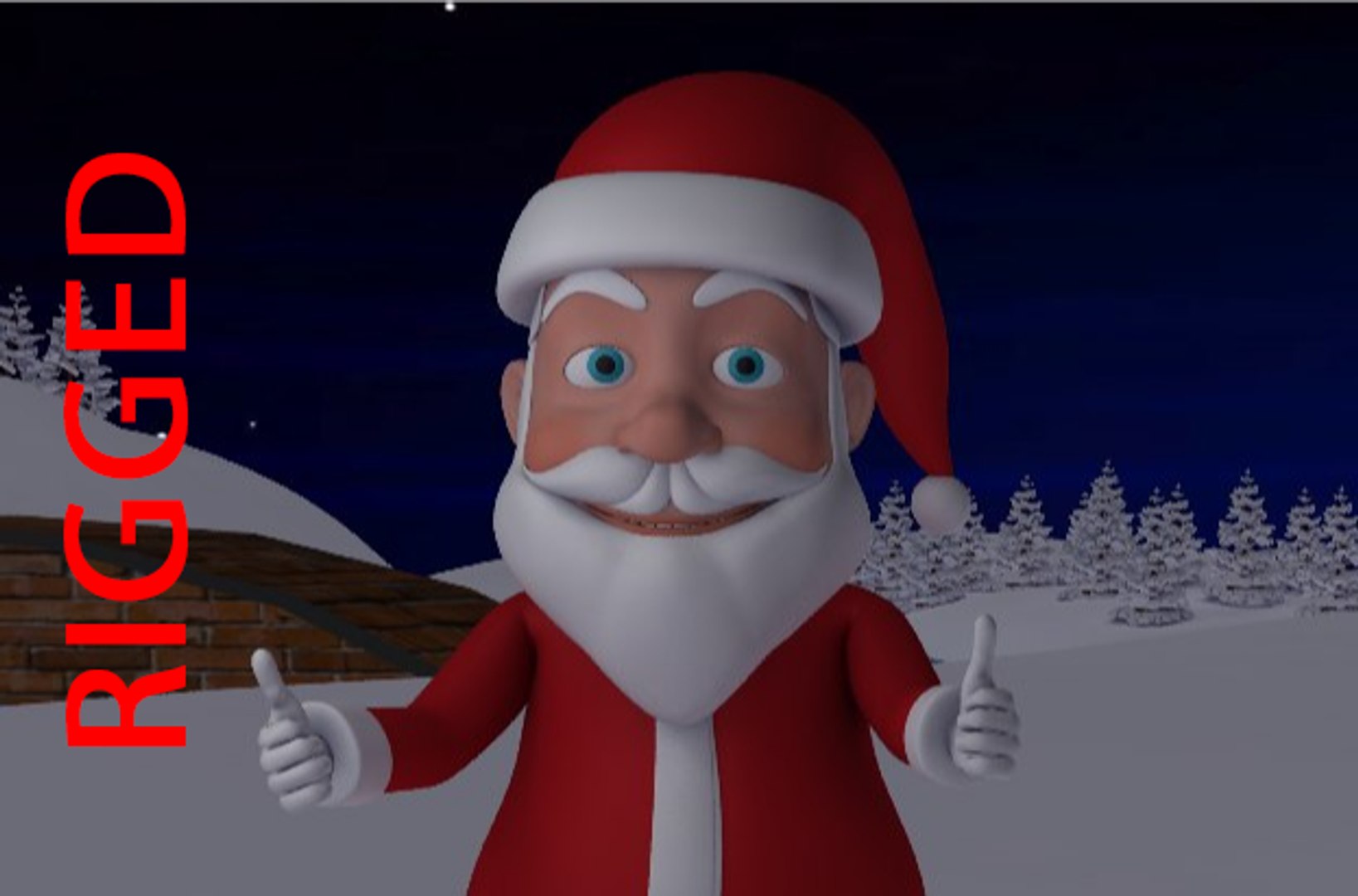 Santa Rigged 3D Model - TurboSquid 1327239