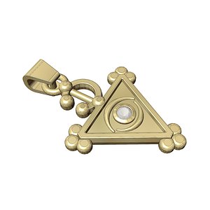 BERBER PENDANT AMOUDO 3D PRINT MODEL