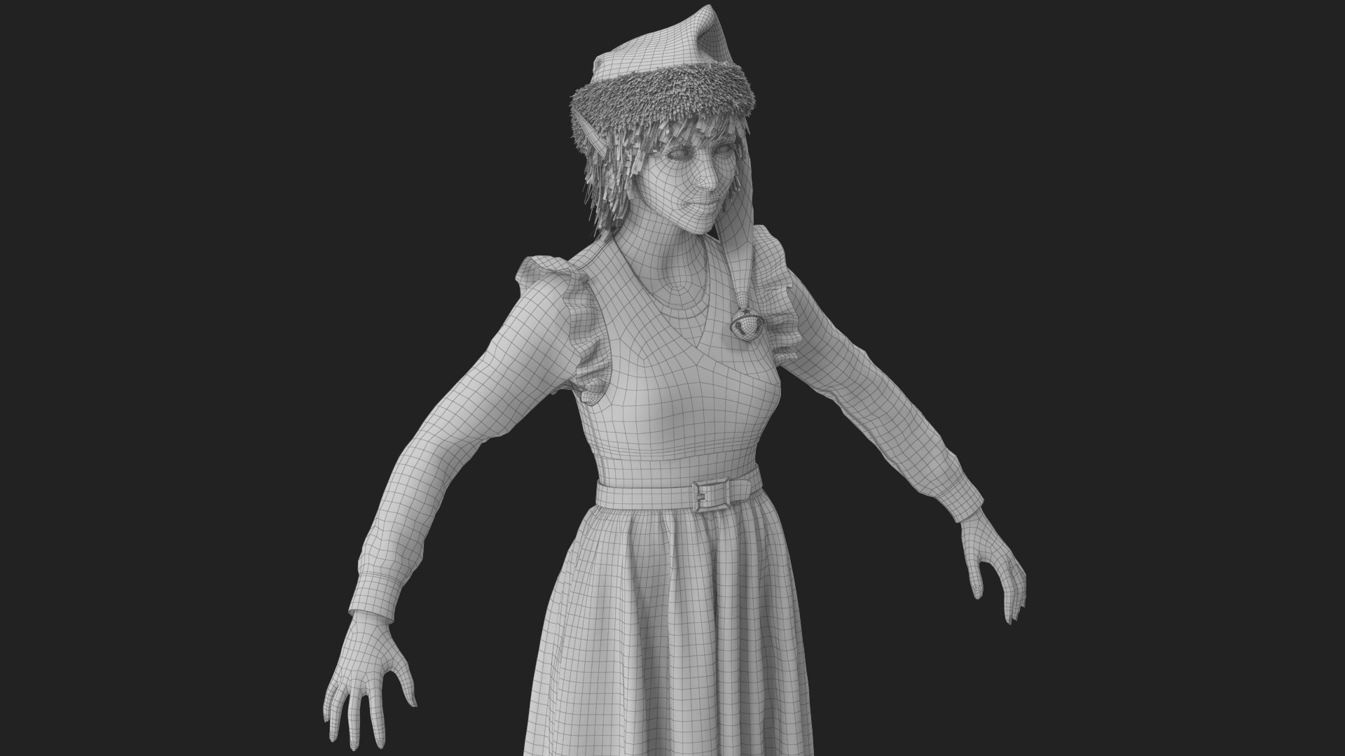 Christmas Elf Female 2 3D model https://p.turbosquid.com/ts-thumb/sJ/rtBlgb/EI/wireframe_08/jpg/1755152773/1920x1080/fit_q87/118076cee6c43ef334a2c5d69a462db93546130d/wireframe_08.jpg