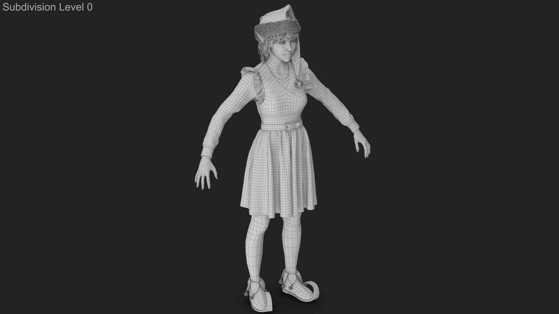 Christmas Elf Female 2 3D model https://p.turbosquid.com/ts-thumb/sJ/rtBlgb/HJ/wireframe_00/jpg/1755152730/1920x1080/fit_q87/bd9a8ad4fb628678fff16ef8575c9a7c0de51628/wireframe_00.jpg