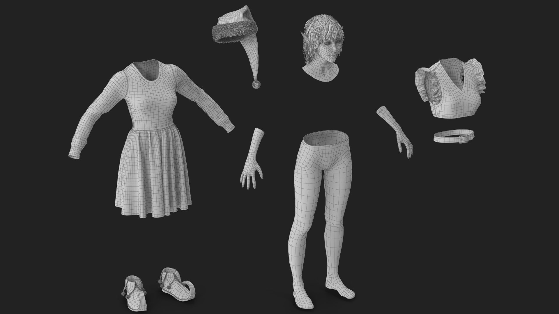 Christmas Elf Female 2 3D model https://p.turbosquid.com/ts-thumb/sJ/rtBlgb/PQ/wireframe_06/jpg/1755152757/1920x1080/fit_q87/2c2bb142fc1b6aea332ace01e1bd6cf2903437d4/wireframe_06.jpg