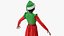 Christmas Elf Female 2 3D model