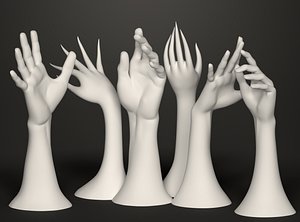 3D Hands collection 3D print model