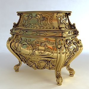 ornate baroque 3d model