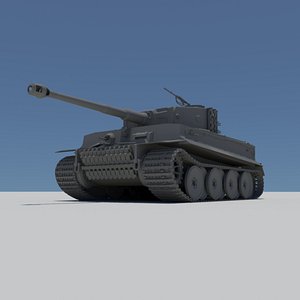 3d tiger tank model