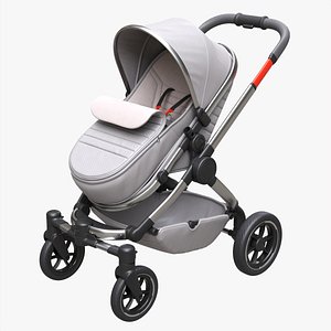 Baby stroller 04 3D