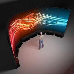 3D model videowall