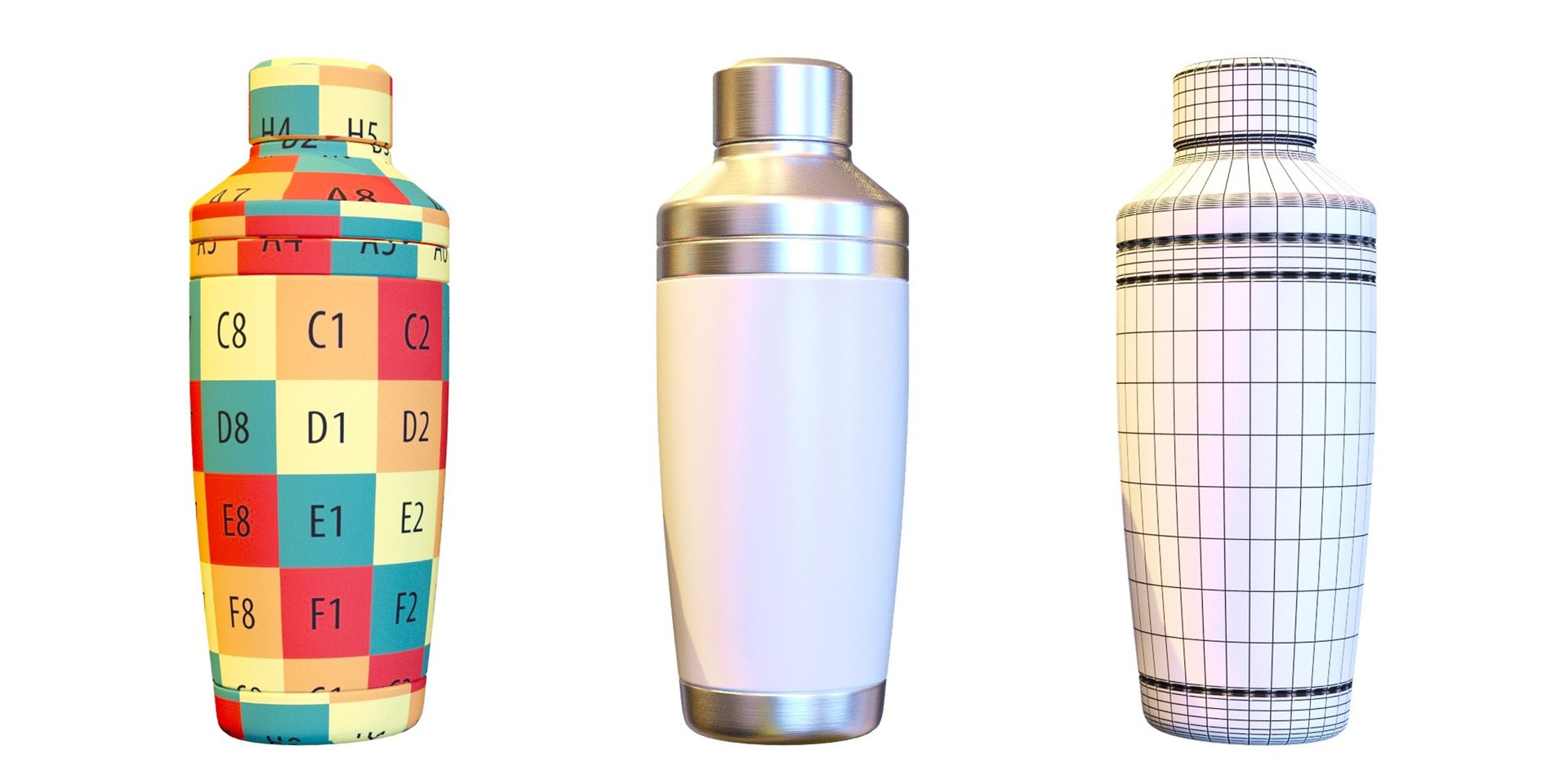 Shaker 17 3D Model - TurboSquid 2458295