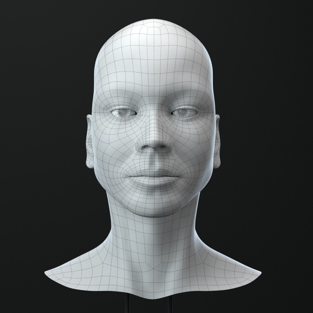 Female Head 3D Model - TurboSquid 1422955