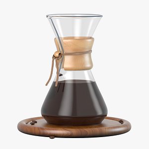 CHEMEX Pour-Over Glass Coffeemaker style 3D model