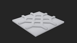 artvander 3d wall panel 5 3D model