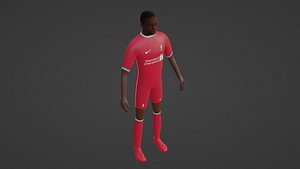 3D model Soccer Player - Liverpool