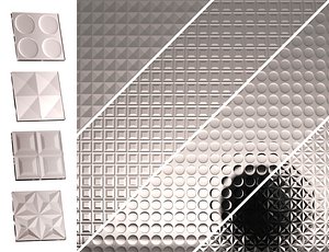 Fluted glass Set 02 model