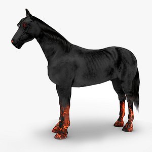 demon horse 3d model