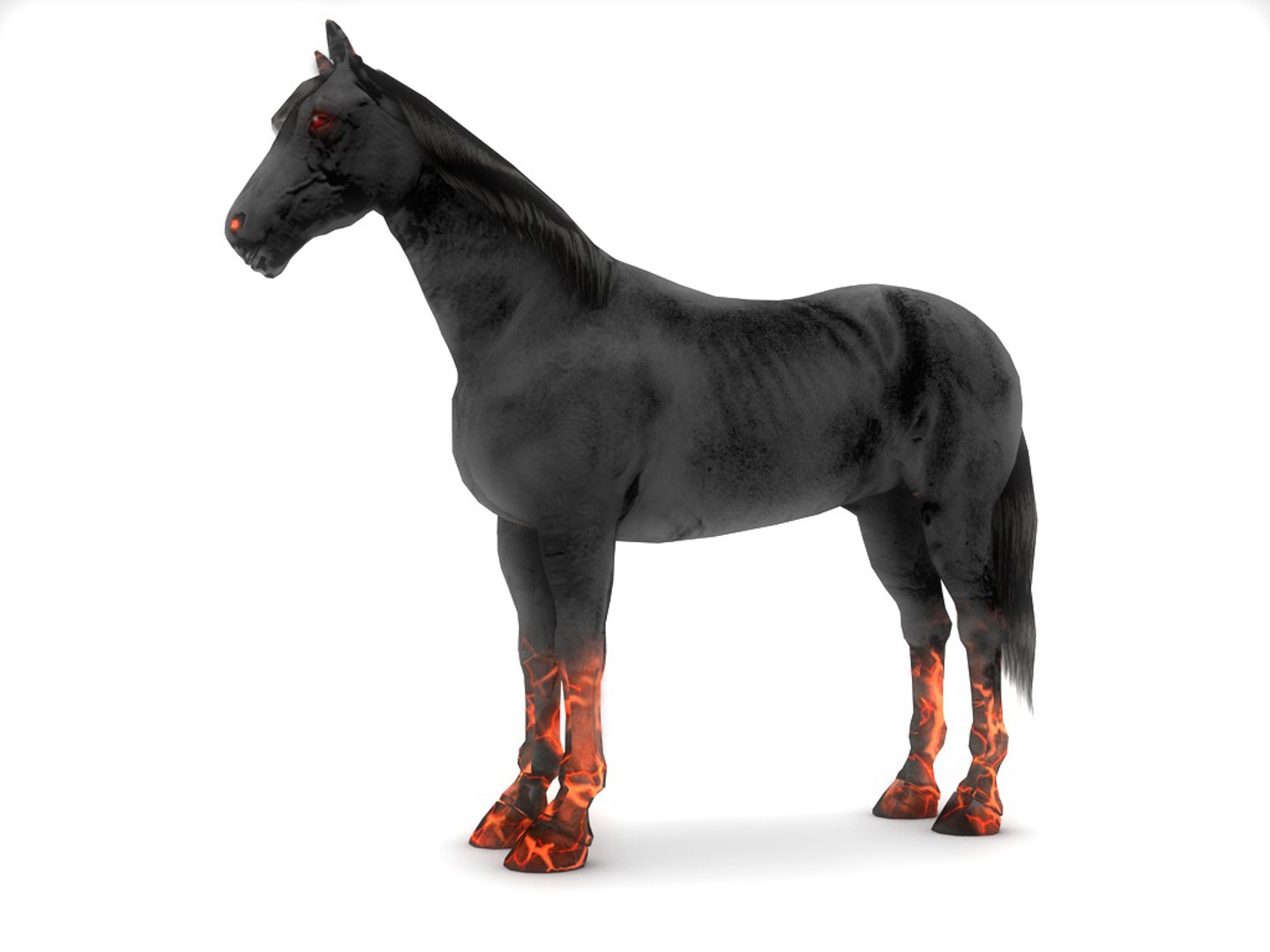 Demon Horse 3d Model