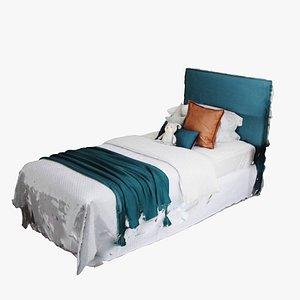 3D single bed model