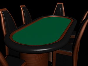 3d poker table